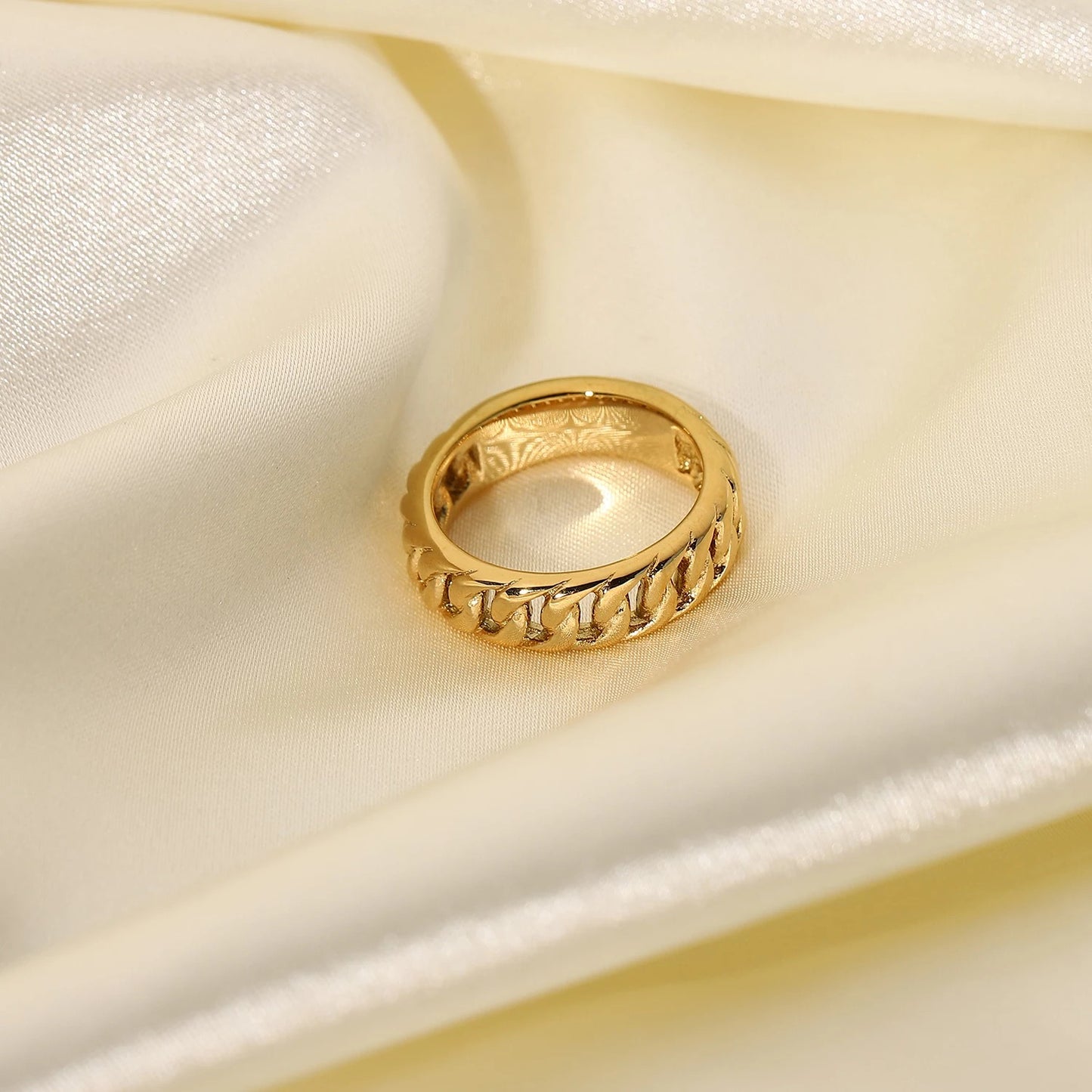 Golden Cuban ring