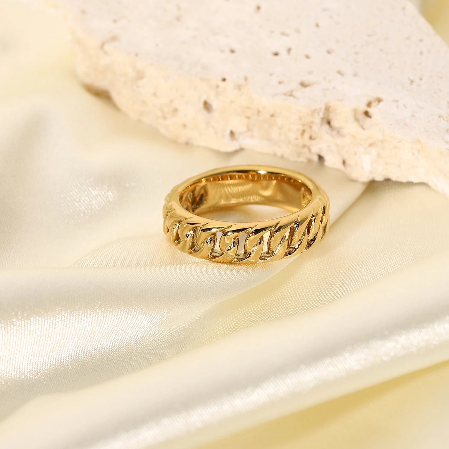 Golden Cuban ring