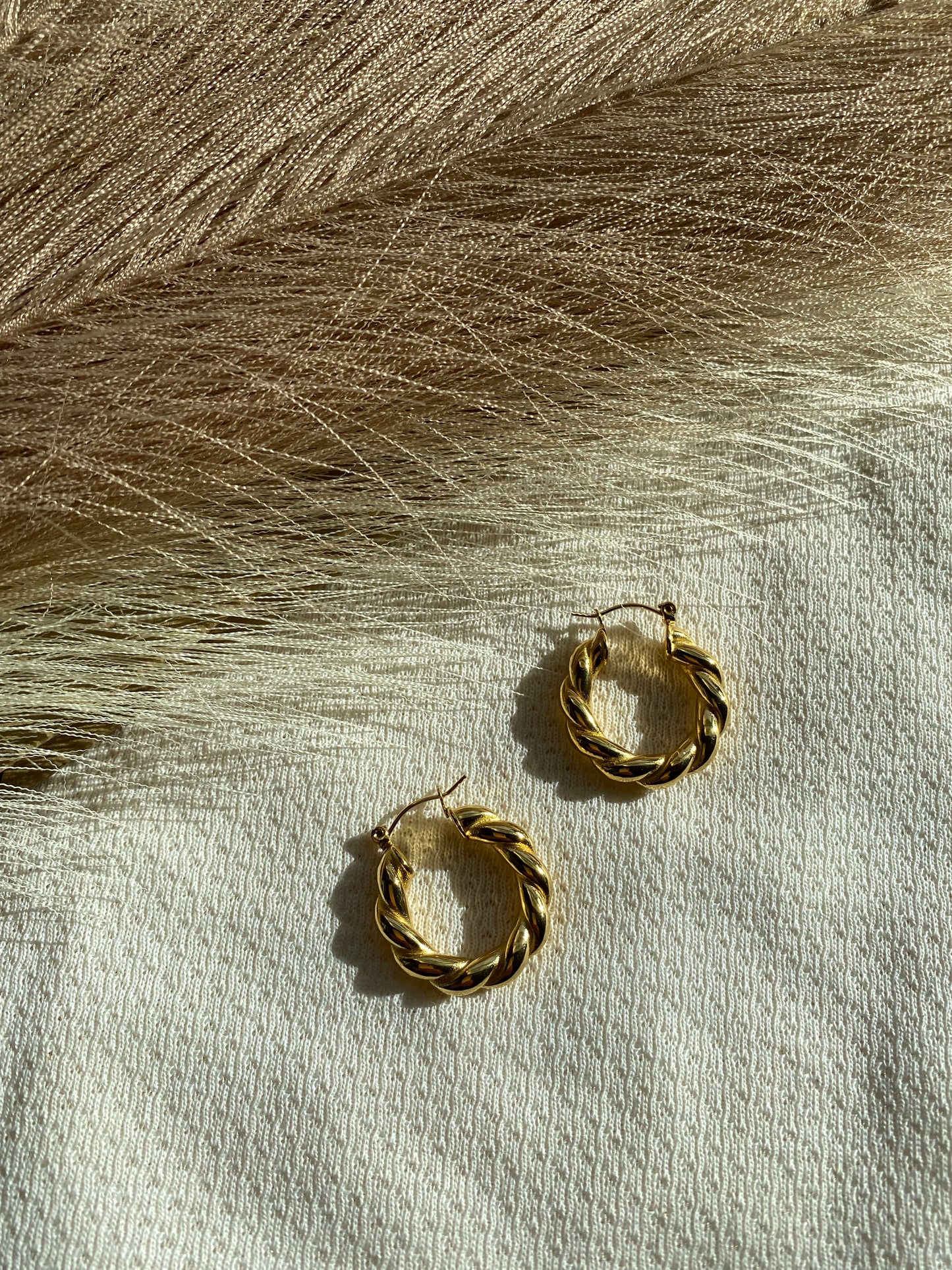 Woven earrings