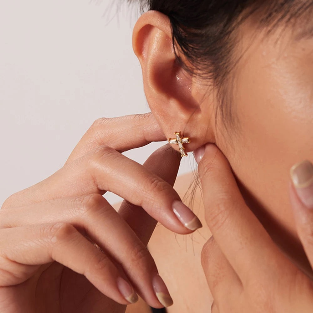 Cross earrings