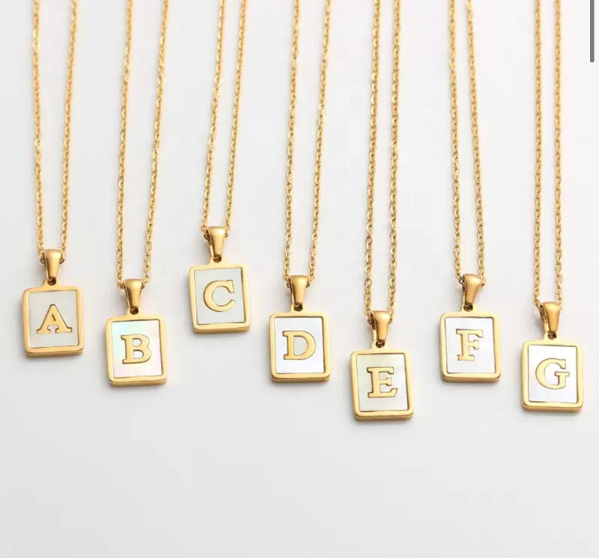 Initial necklace