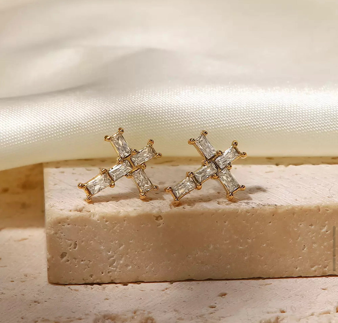 Cross earrings
