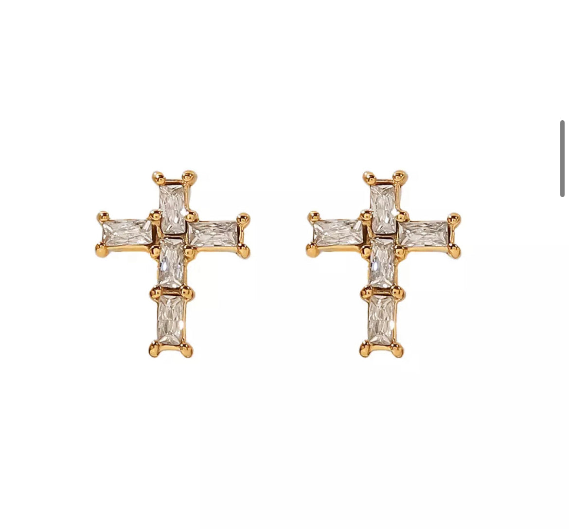 Cross earrings