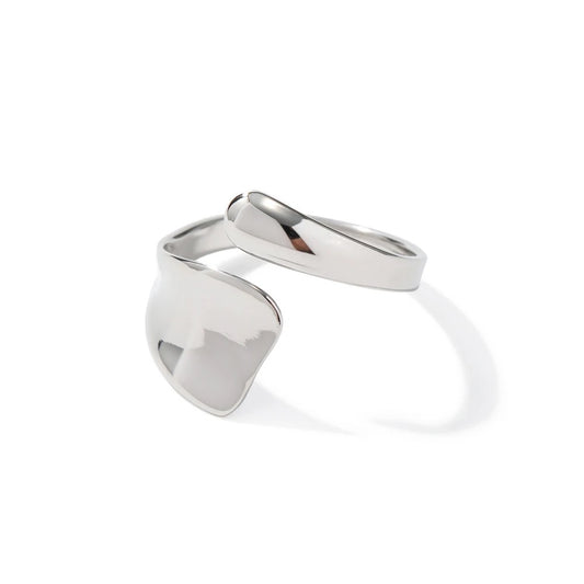Silver minimalist ring