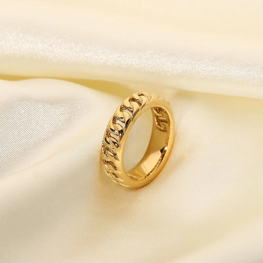 Golden Cuban ring