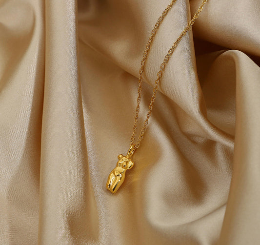 Golden body love Necklace