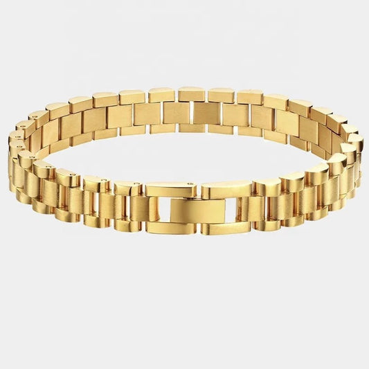 Golden link bracelet
