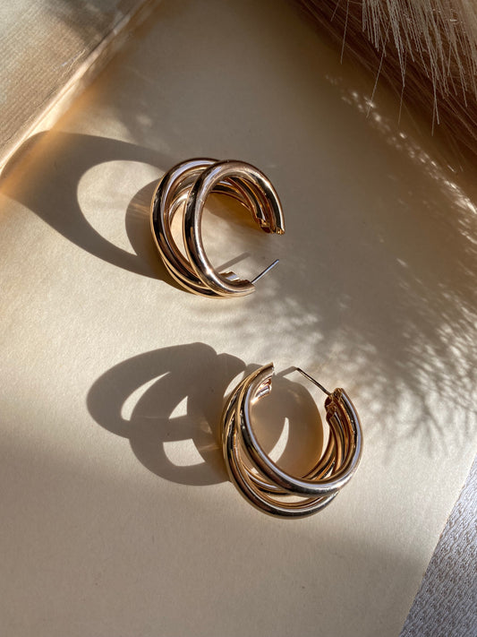 Golden touch earrings