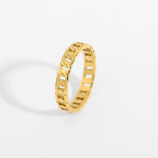 Small Cuban link ring