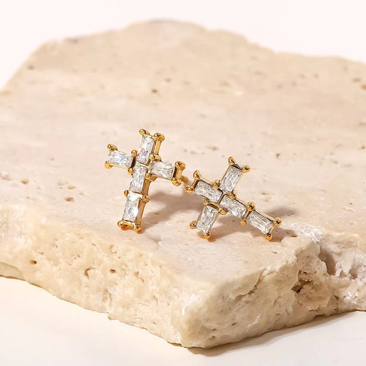 Cross earrings