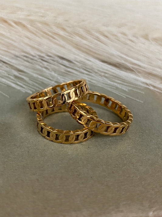 Small Cuban link ring